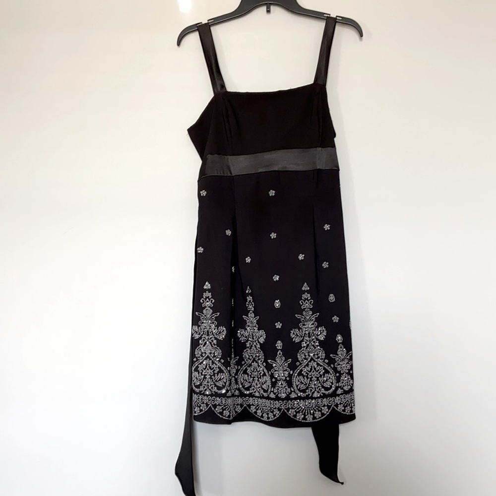 Little Black Dress with Hand Details on Trim